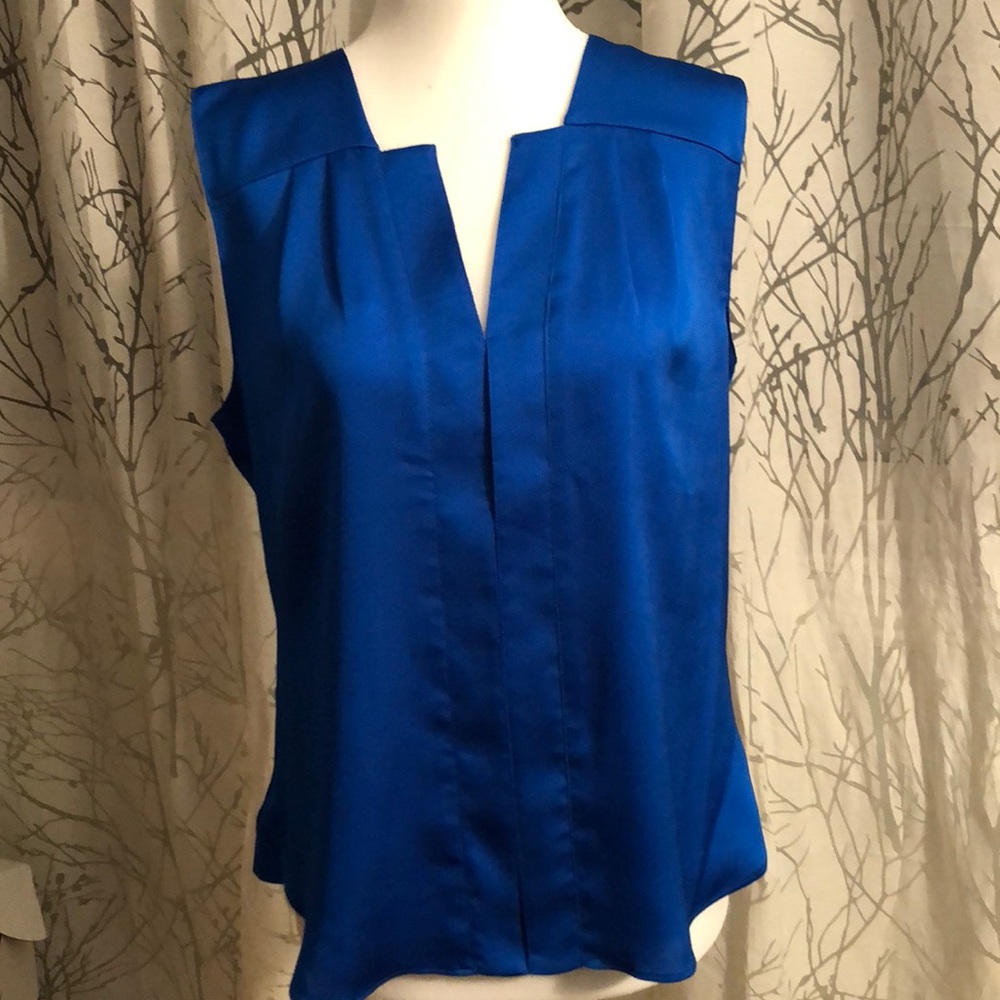 Cobalt blue Calvin Klein sleeveless blouse (M)